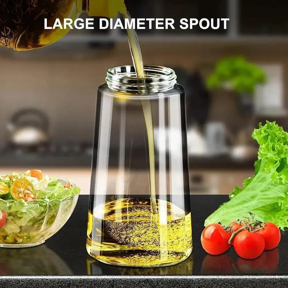 Transparent Oil Bottle With handle and cap - Image 6